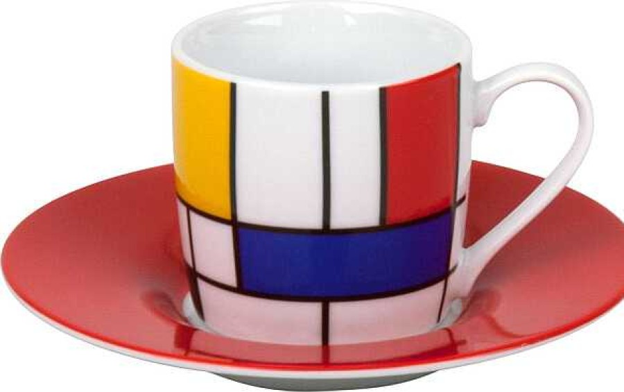 KONITZ Espressoset Hommage To Mondrian - Large Fragments Bauhaus