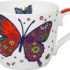 KONITZ Mug Butterfly - White Colourful Animals