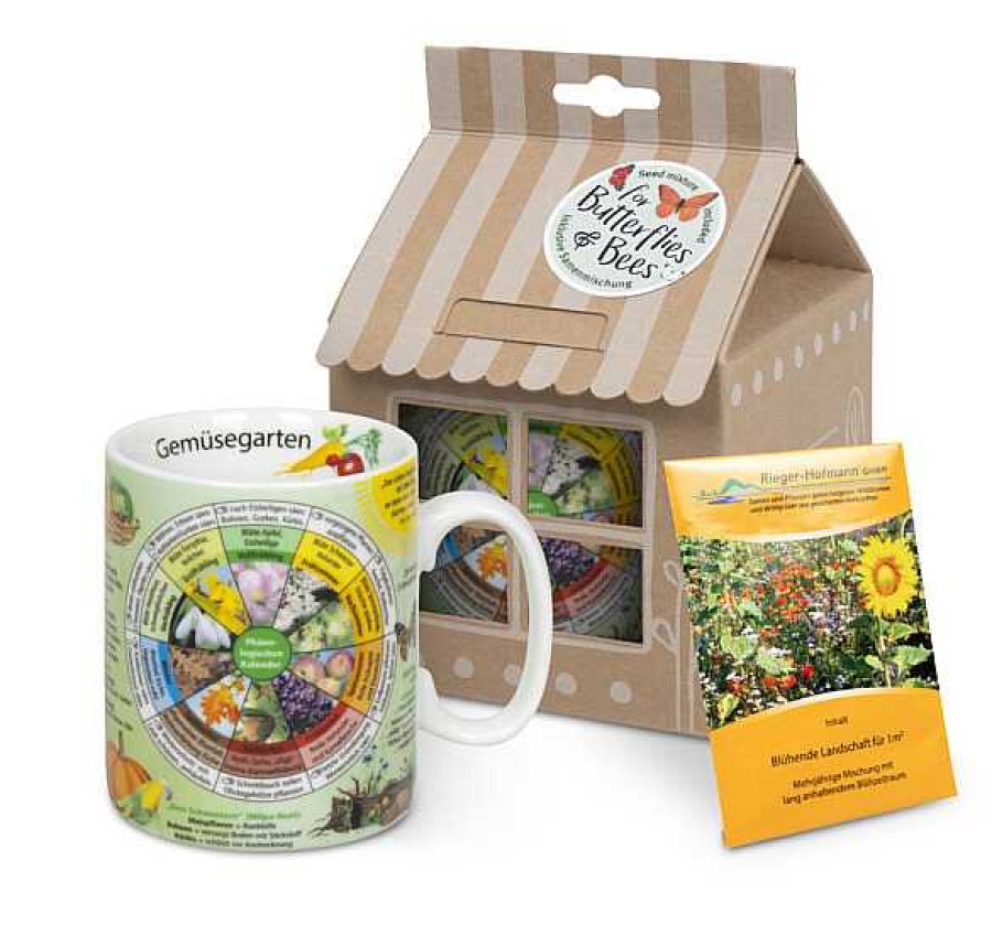 KONITZ Mug +Giftbox + Flower Seeds Knowledge Gemusegarten(German) Mugs Of Knowledge