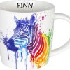 KONITZ Mug Watercol. Animals-Zebra+Name Mugs With Names