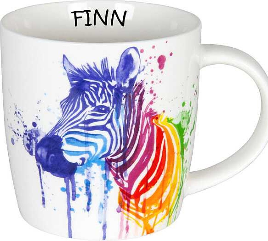 KONITZ Mug Watercol. Animals-Zebra+Name Mugs With Names