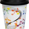 KONITZ Togo Mug Tpe-Lid With Close Flying Notes Music