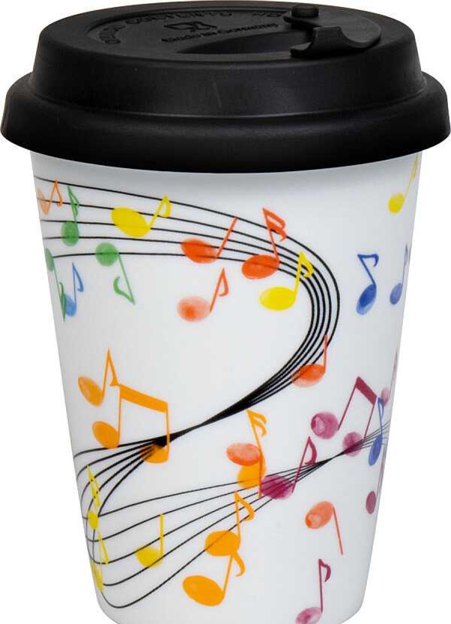 KONITZ Togo Mug Tpe-Lid With Close Flying Notes Music