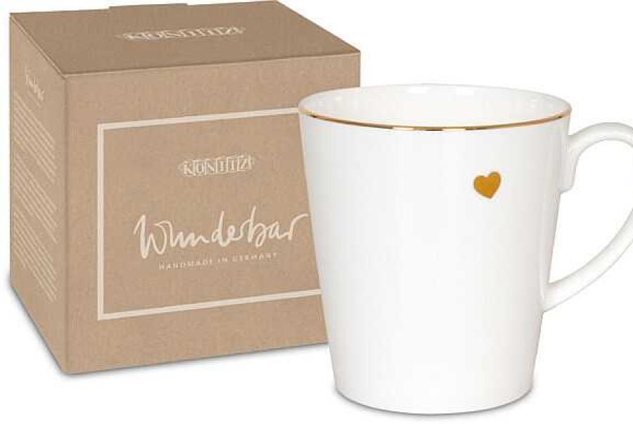 KONITZ Wunderbar-Mug In Gift Box - Golden Heart Wunderbar