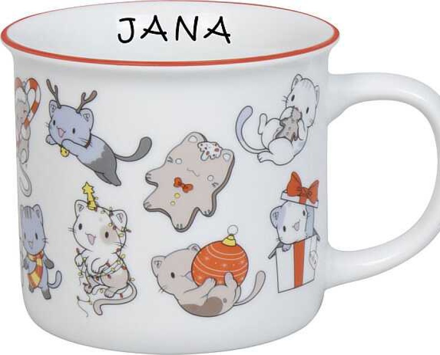 KONITZ Mug Lovely Cats Christmas+Name Mugs With Names