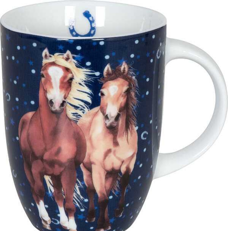 KONITZ Mug Pferdefreunde - Horses - Darkblue Animals