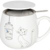 KONITZ Snuggle Mug, Sieve And Cover Cats And Birds Animals