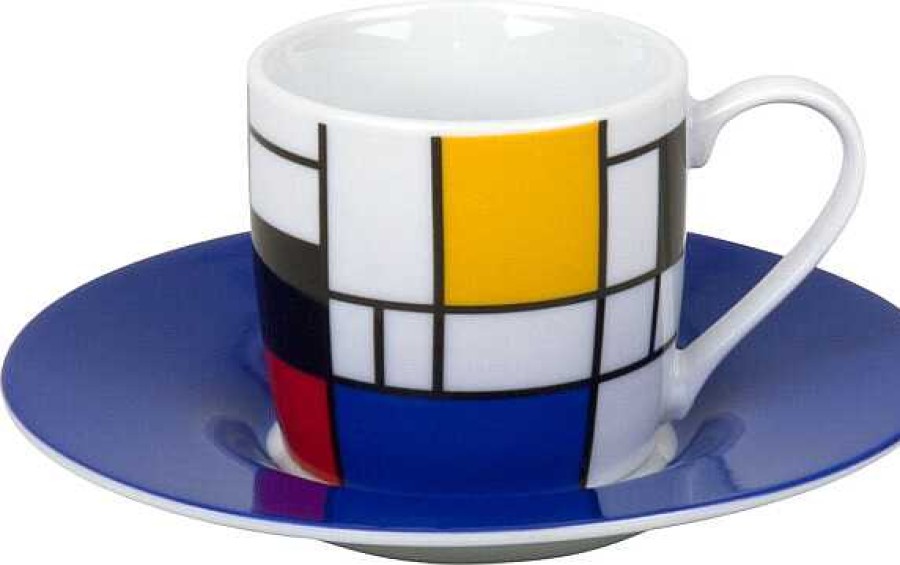 KONITZ Espressoset Hommage To Mondrian - Small Fragments Bauhaus