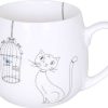 KONITZ Snuggle Mug Cats And Birds Animals