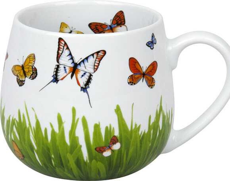 KONITZ Snuggle Mug Butterflies On Green Animals