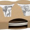 KONITZ Set Of 2 Espresso In Giftbox Amazing Anim.-Giraffe&Elephant Animals